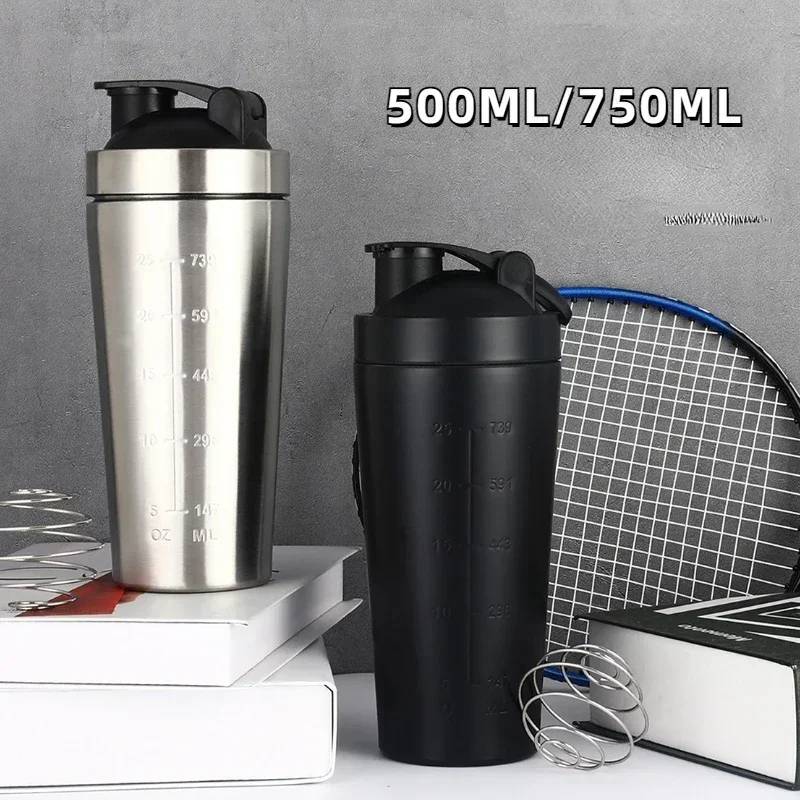 ステンレス鋼プロテインシェーカーカップポータブルフィットネス - Nutrition For Fitness And Sports のレビューと価格